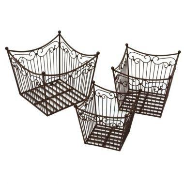 Conjunto de cestos de ferro  3 pcs - Btc decor é boa?