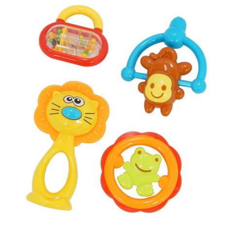 Conjunto de Chocalhos Baby 2 Leãozinho - Buba Menor preço em Conjunto de Chocalhos Baby 2 Leãozinho - Buba
