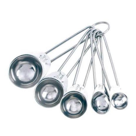 Conjunto de Colheres Medidoras em Inox com 5 Peças - Ref. ASA-1502 - Mimo Style Menor preço em Conjunto de Colheres Medidoras em Inox com 5 Peças - Ref. ASA-1502 - Mimo Style
