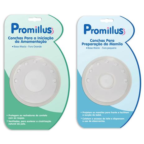 Conjunto de Conchas para Iniciação da Amamentação - Promillus Menor preço em Conjunto de Conchas para Iniciação da Amamentação - Promillus