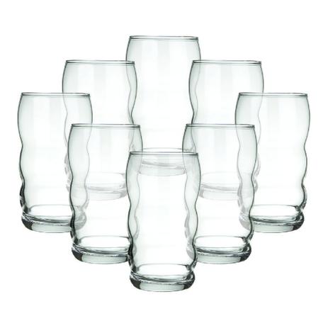 Conjunto de Copos de Vidro 8 Peças Long Drink 380 ml Nadir Figueiredo Bambolê 7747 Menor preço em Conjunto de Copos de Vidro 8 Peças Long Drink 380 ml Nadir Figueiredo Bambolê 7747