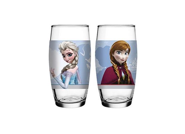 Menor preço em Conjunto de Copos Long Drink 430 ml (2 unidades) Disney Elsa e Anna Frozen Nadir - NAF 377