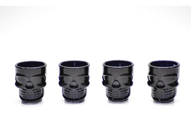 Conjunto de Copos Shot 42 ml (4 unidades) Caveira Black Milk Home - MLK 004 Menor preço em Conjunto de Copos Shot 42 ml (4 unidades) Caveira Black Milk Home - MLK 004