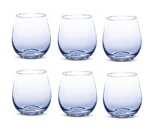 Conjunto de Copos Viena Solid Color Azul 450ml - Casa Linda Menor preço em Conjunto de Copos Viena Solid Color Azul 450ml - Casa Linda