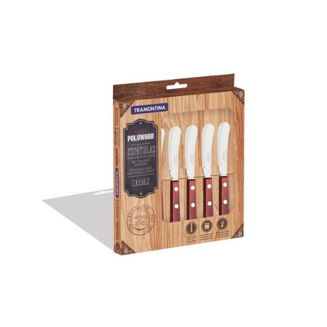 Conjunto de Espátulas Inox 6 Peças Polywood - Tramontina Menor preço em Conjunto de Espátulas Inox 6 Peças Polywood - Tramontina