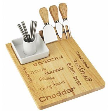 Conjunto de facas para queijo com tabua e garfinhos - Btc decor Menor preço em Conjunto de facas para queijo com tabua e garfinhos - Btc decor