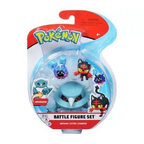 Conjunto de Figuras - Pokémon - 3 Bonecos Metang/Litten/Cosmog - Battle Figure Set - 4844 - DTC Menor preço em Conjunto de Figuras - Pokémon - 3 Bonecos Metang/Litten/Cosmog - Battle Figure Set - 4844 - DTC