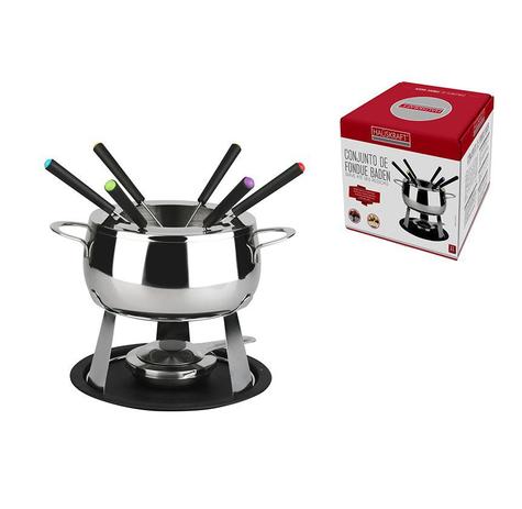 Conjunto De Fondue Baden Inox Para 6 Pessoas - Haüskraft - Hauskraft Menor preço em Conjunto De Fondue Baden Inox Para 6 Pessoas - Haüskraft - Hauskraft