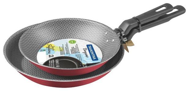Conjunto De Frigideiras Alumínio 2 Pcs Verm Bergamo Tramontina Menor preço em Conjunto De Frigideiras Alumínio 2 Pcs Verm Bergamo Tramontina