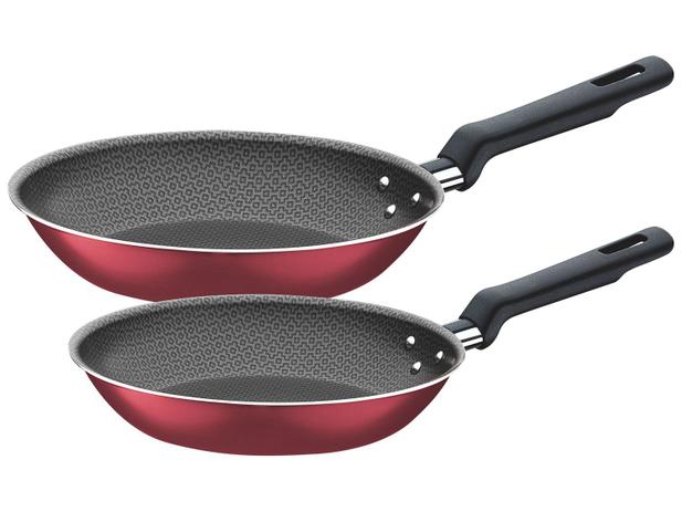 Conjunto de Frigideiras Antiaderente Tramontina - 2 Peças Vermelhas Bérgamo 20399/780 é boa?