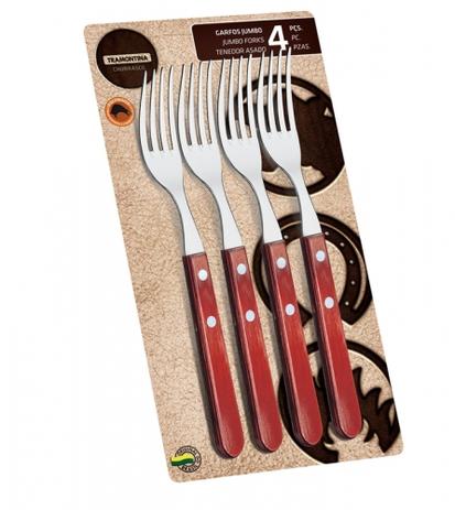 Conjunto de Garfos Jumbo 4 Peças - Tramontina Menor preço em Conjunto de Garfos Jumbo 4 Peças - Tramontina