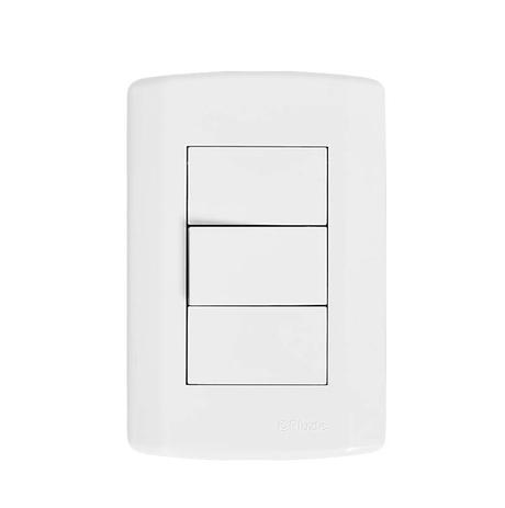 Conjunto de Interruptor Modular Simples 1 Seção Branco Par - Pluzie Menor preço em Conjunto de Interruptor Modular Simples 1 Seção Branco Par - Pluzie