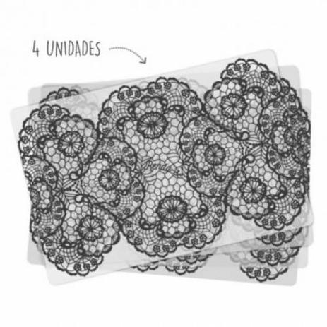 Conjunto de Jogo Americano Renda Preta 4 peças - Kathavento é ruim? Conjunto de Jogo Americano Renda Preta 4 peças - Kathavento é boa?