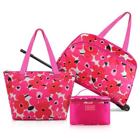 Conjunto de Mala/Bolsa de 3 Pçs PAPOULA Jacki Design PINK Menor preço em Conjunto de Mala/Bolsa de 3 Pçs PAPOULA Jacki Design PINK