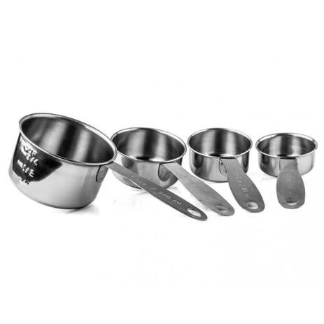 Conjunto de Medidores 4 peças Inox Attuale Menor preço em Conjunto de Medidores 4 peças Inox Attuale