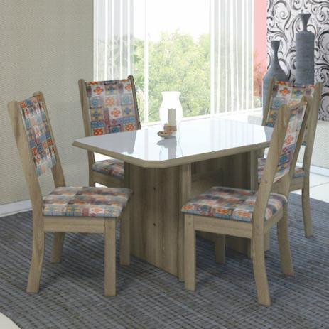 Conjunto de Mesa 110 cm 4 Cadeiras Star Indekes Menor preço em Conjunto de Mesa 110 cm 4 Cadeiras Star Indekes