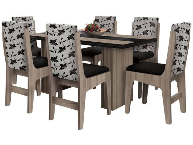 Conjunto de Mesa 6 Cadeiras Movale - Berlim