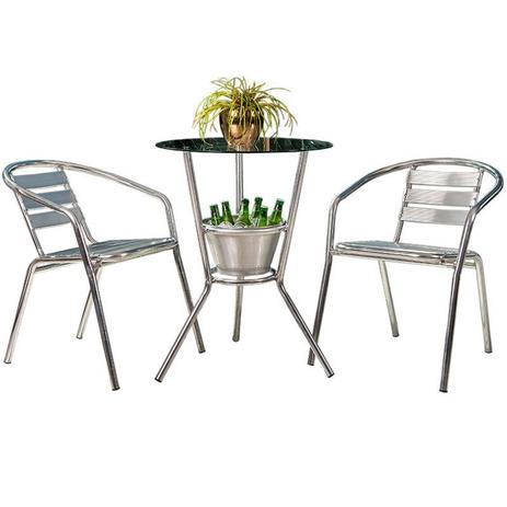 Conjunto de Mesa com 2 Cadeiras para Varanda CJMB4091002-Alegro Móveis Menor preço em Conjunto de Mesa com 2 Cadeiras para Varanda CJMB4091002-Alegro Móveis