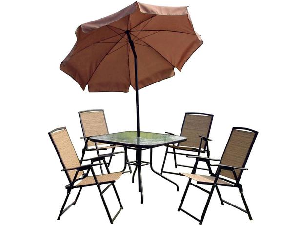 Conjunto de Mesa com 4 Cadeiras Acapulco - Mor