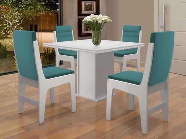 Conjunto de Mesa com 4 Cadeiras - Dobuê Movelaria Amsterdam