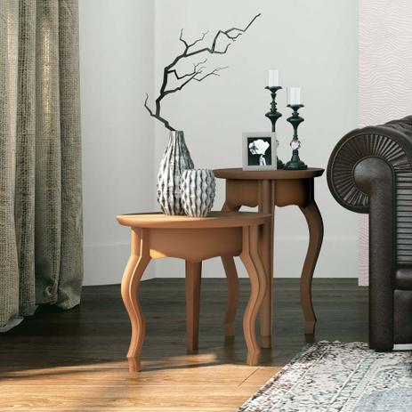 Conjunto de Mesa de Apoio e Lateral Duquesa Estilo Retro - Edn moveis Menor preço em Conjunto de Mesa de Apoio e Lateral Duquesa Estilo Retro - Edn moveis