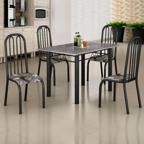 picture Cadeiras Para Cozinha Magazine Luiza conjunto de mesa janaina 1 20m tampo granito com 4 cadeiras 260 15 madmelos craquelado dark folha
