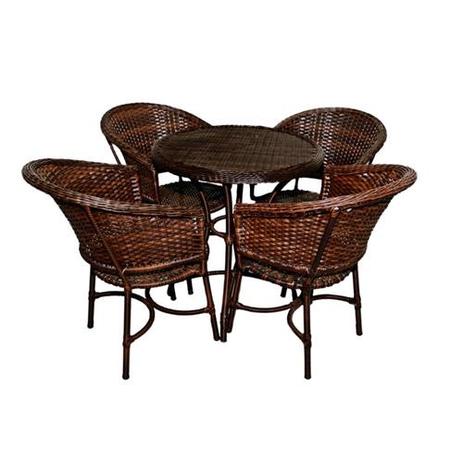 Conjunto de Mesa Turiaçu Argila com 4 Poltronas Mta 003 - Orla do Vime Menor preço em Conjunto de Mesa Turiaçu Argila com 4 Poltronas Mta 003 - Orla do Vime