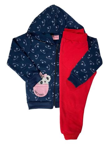 navy blue and red moletom com capuz