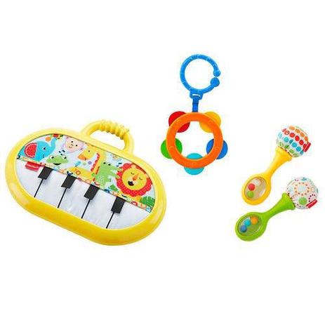 Conjunto de mordedores e chocalhos - kit musical - fisher-price unica - Fisher price é boa?