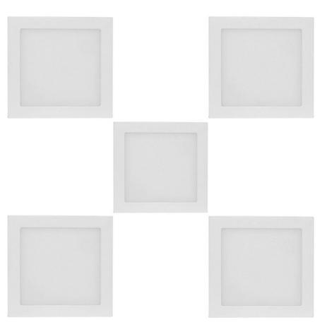 Conjunto de Plafon de Led Sobrepor Quadrado 18w Branca 6500k c/5pçs - Westing Menor preço em Conjunto de Plafon de Led Sobrepor Quadrado 18w Branca 6500k c/5pçs - Westing
