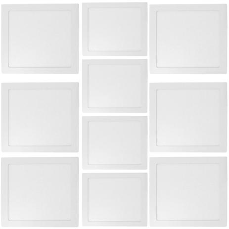 Conjunto de Plafon de Led Sobrepor Quadrado 24w Branca 6500k c/10pçs - Westing Menor preço em Conjunto de Plafon de Led Sobrepor Quadrado 24w Branca 6500k c/10pçs - Westing