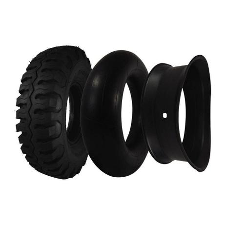 Conjunto de Pneu 650-10 Maggion MVI 2 10 Lonas + Câmara de Ar + Protetor - Empilhadeira Menor preço em Conjunto de Pneu 650-10 Maggion MVI 2 10 Lonas + Câmara de Ar + Protetor - Empilhadeira