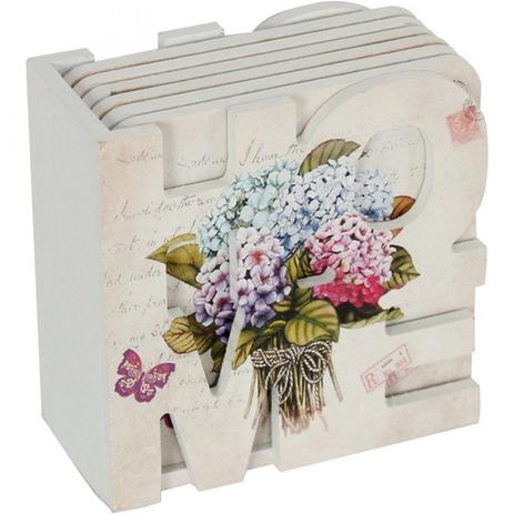 Conjunto de Porta Copo com Suporte em Mdf Horteses Flowers Urban Colorido é ruim? Conjunto de Porta Copo com Suporte em Mdf Horteses Flowers Urban Colorido é boa?