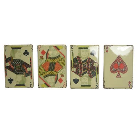 Conjunto de porta copos de ceramica - baralho - 4 pcs - Btc decor Menor preço em Conjunto de porta copos de ceramica - baralho - 4 pcs - Btc decor