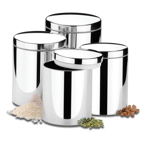 Conjunto de Potes 4 Peças em Inox Suprema Brinox Menor preço em Conjunto de Potes 4 Peças em Inox Suprema Brinox