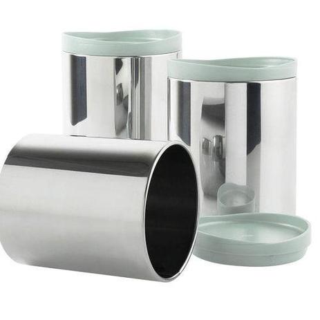 Conjunto De Potes Mantimentos 3Pcs Menta Brinox Menor preço em Conjunto De Potes Mantimentos 3Pcs Menta Brinox
