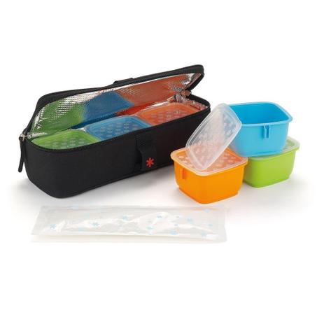 Conjunto de Potes para Alimentos Infantil com Bolsa Térmica Clix Mealtime - Skip Hop Menor preço em Conjunto de Potes para Alimentos Infantil com Bolsa Térmica Clix Mealtime - Skip Hop