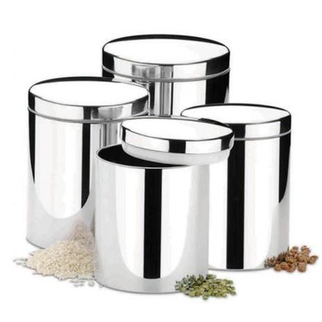 Conjunto de Potes para Mantimentos 4 peças Suprema - Brinox Menor preço em Conjunto de Potes para Mantimentos 4 peças Suprema - Brinox