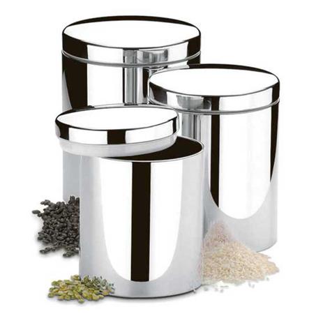 Conjunto de Potes para Mantimentos com Tampa Suprema 3 Peças Brinox Menor preço em Conjunto de Potes para Mantimentos com Tampa Suprema 3 Peças Brinox