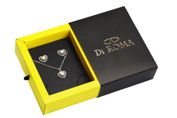 Conjunto de Prata Di ROMA Gargantilha e Brinco Coração Prateado é boa?