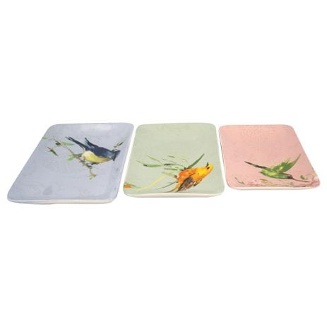 Conjunto de pratos de ceramica 3 pcs 25,5cm x 15cm x 3,3cm 20,3c - Btc decor Menor preço em Conjunto de pratos de ceramica 3 pcs 25,5cm x 15cm x 3,3cm 20,3c - Btc decor