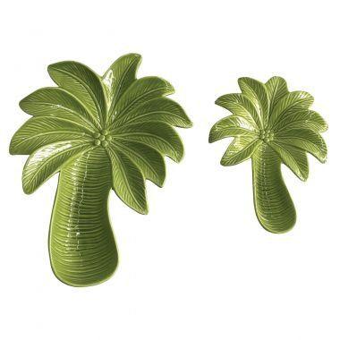 Conjunto de pratos de ceramica - coqueiro - 2 pcs - Btc decor é boa?