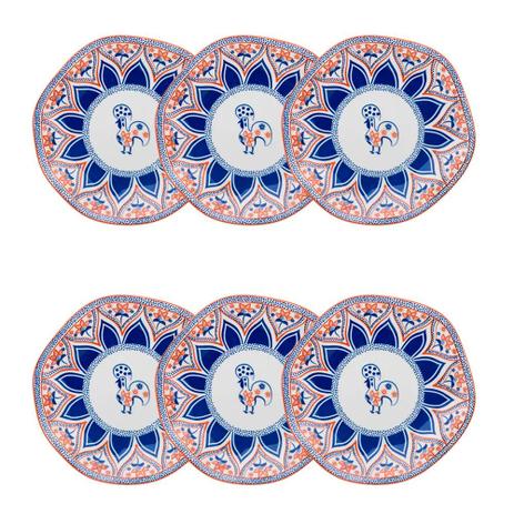 Conjunto de Pratos de Sobremesa 21,5 cm 6 peças Ryo Barcelos - Oxford - Oxford sc Menor preço em Conjunto de Pratos de Sobremesa 21,5 cm 6 peças Ryo Barcelos - Oxford - Oxford sc