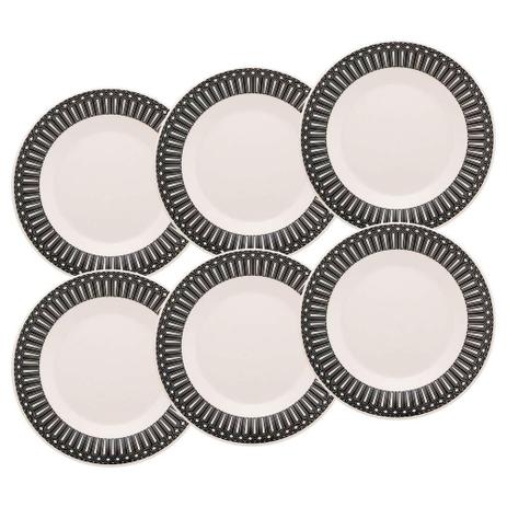 Menor preço em Conjunto de Pratos para Sobremesa 19 cm Nativa 6 Peças - Oxford - Oxford sc