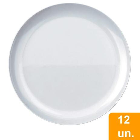Conjunto de Pratos Profissional Duralex Opaline Blanc 27cm, Raso, de Vidro com 12 peças Menor preço em Conjunto de Pratos Profissional Duralex Opaline Blanc 27cm, Raso, de Vidro com 12 peças