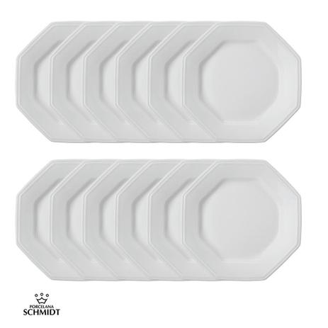 Conjunto de Pratos Sobremesa 20cm Schmidt Linha Prisma 12 Unidades Menor preço em Conjunto de Pratos Sobremesa 20cm Schmidt Linha Prisma 12 Unidades