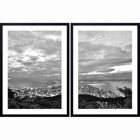 Conjunto de Quadros Florianópolis Kit com 2 Quadros de 60x80cm - Decore pronto Menor preço em Conjunto de Quadros Florianópolis Kit com 2 Quadros de 60x80cm - Decore pronto