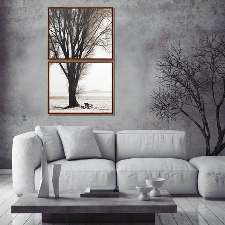 Conjunto de Quadros Telas Decorativas Paisagem de Inverno Kit com 2 Quadros de 50x40cm - Decore pronto Menor preço em Conjunto de Quadros Telas Decorativas Paisagem de Inverno Kit com 2 Quadros de 50x40cm - Decore pronto