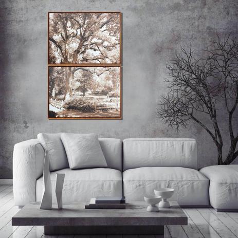 Conjunto de Quadros Telas Decorativas Paisagem Parque com Árvore Kit com 2 Quadros de 70x50cm - Decore pronto Menor preço em Conjunto de Quadros Telas Decorativas Paisagem Parque com Árvore Kit com 2 Quadros de 70x50cm - Decore pronto