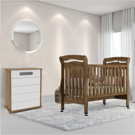 Conjunto De Quarto Infantil Com Cômoda E Berço Com Certificado Pelo INMETRO Bambini - Matic é boa?